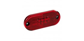 Luce perimetrale a 5 led con catarifrangente, 24V - Rosso