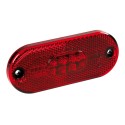 Luce perimetrale a 5 led con catarifrangente, 24V - Rosso