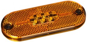 Luce perimetrale a 5 led con catarifrangente, 24V - arancio