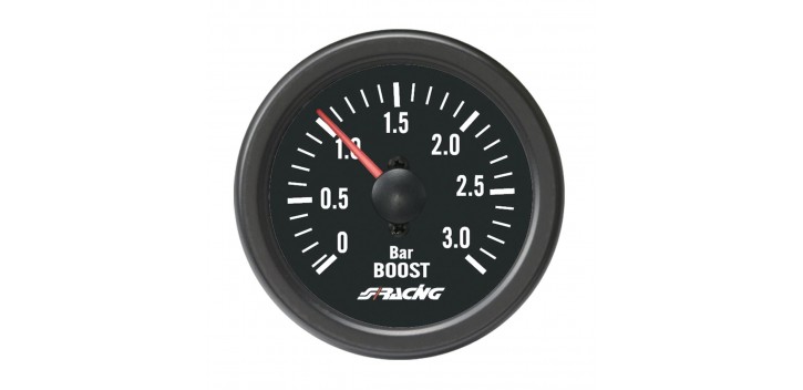 Manometro pressione turbo 3 BAR Black line -BV/B2