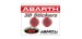 ADESIVO STICKERS 2 SCORPIONI ABARTH D. 21MM