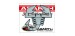 ADESIVO ABARTH 3D STICKERS SCORPIONE ARGENTO SATINATO BORDO NERO 65MM