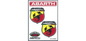  ADESIVO ABARTH RACING TABS 2 SCUDETTI MEDI
