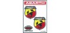  ADESIVO ABARTH RACING TABS 2 SCUDETTI MEDI
