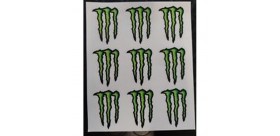 ADESIVO MONSTER ENERGY 9PZ MEDI 16X13,5 CM